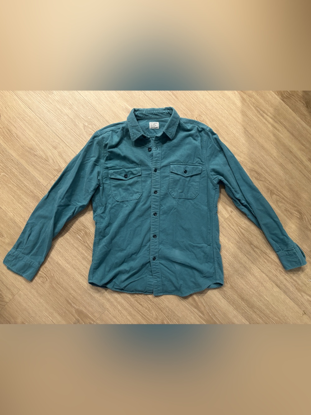 J. Crew Teal Chambray Work Shirt